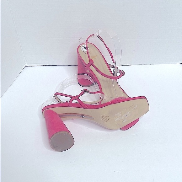 Sam Edelman Kit Dahlia Square Toe Slingback Cylindrical Block Heel Sandal Size 9 - Picture 6 of 6